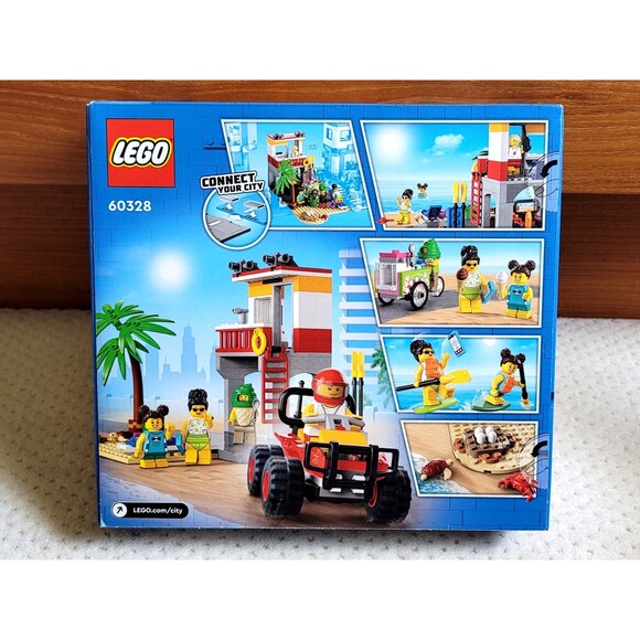 NIB LEGO® City Beach Lifeguard Station ATV 60328 includes Road Plate RETIRED - Picture 3 of 6
